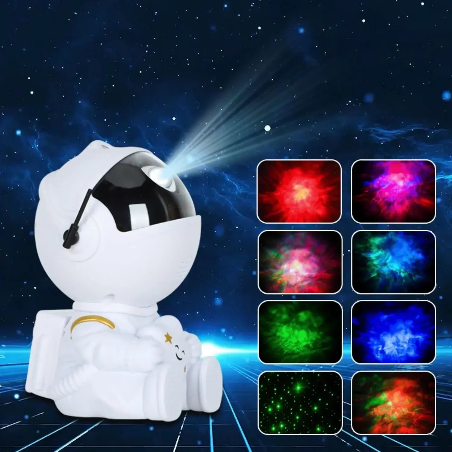Star Projector Galaxy Night Light - Astronaut Space Projector with Starry Nebula Effects | LED Lamp for Bedroom & Home Decor | Perfect Gift - HypeCart