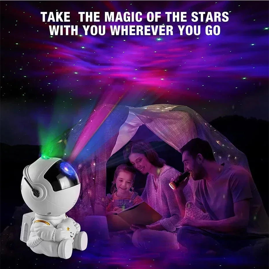 Star Projector Galaxy Night Light - Astronaut Space Projector with Starry Nebula Effects | LED Lamp for Bedroom & Home Decor | Perfect Gift - HypeCart