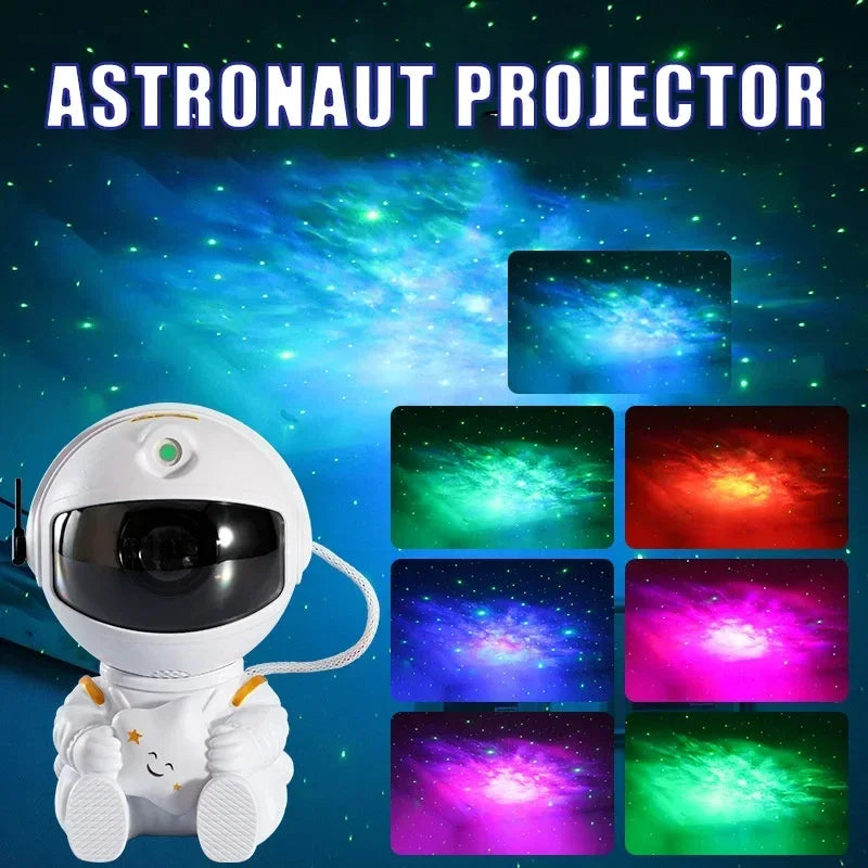Star Projector Galaxy Night Light - Astronaut Space Projector with Starry Nebula Effects | LED Lamp for Bedroom & Home Decor | Perfect Gift - HypeCart